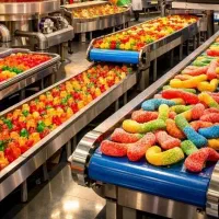 کارگر ساده کارخانه بسته بندی پاستیل جای خواب+غذا