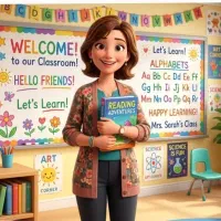 تدریس زبان انگلیسی و درس های مدرسه ابتدایی