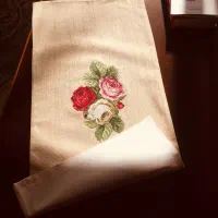 رومیزی دستدوز پارچه ترک|پرده، رانر، رومیزی|تهران, ترمینال جنوب|دیوار