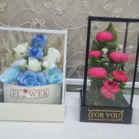 باکس گل مصنوعی ،پک هدیه مناسب هدیه روز مادر