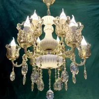 لوسترالماس گلتاج سرامیکی/9+1شعله برنج AB light 567