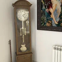 ساعت ایستاده چوبی