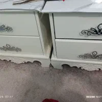 تخت دونفره ۱۶۰ در ۲ همراه تشک و دو عدد پاتختی|تخت و سرویس خواب|ساری, |دیوار