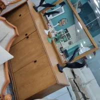 آیینه کنسول چوب راش