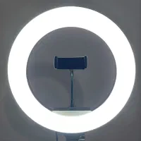 رینگ لایت حرفه‌ای ۳۶ وات dimmable + سه‌پایه بلند
