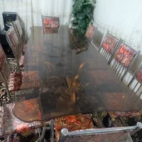 میز ناهار خوری شیک و نو ده نفره|میز و صندلی غذاخوری|حمیدیا, |دیوار