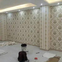 نصب نصاب فروش کاغذدیوار پوسترگفپوش فوم پشت چسبدار|خدمات پیشه و مهارت|رشت, فلسطین|دیوار