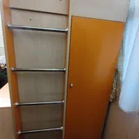 تخت همراه با کمد و میز دراور و کتابخانه و دکور|تخت و سرویس خواب|قم, شهید رجایی|دیوار