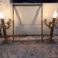 اینه شمعدان برنز