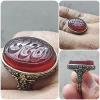 انگشتر سنگ اصل ( نقره روس)