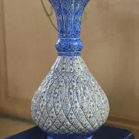 گلدان مینا کاری