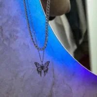 گردنبند دولاین پروانه
