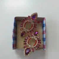 گوشواره مجلسی نگین‌دار (کاملاً نو)|جواهرات|اصفهان, ملک‌شهر|دیوار