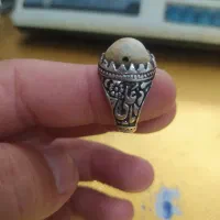 انگشتر نقره مردانه با سنگ خاص