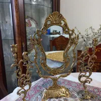 آیینه شمعدان برنزی