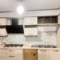 کابینت ام دی اف همراه با گاز،هود و سینک