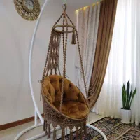 فروش تاب ریلکسی ،گهواره مکرومه ،صندلی ریلکسی|صنایع دستی و سایر لوازم تزئینی|رشت, گلسار|دیوار