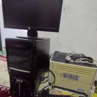 مانیتور ،کیس،موس،کیبورد ،پرینتر