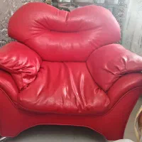 مبل چرم سه تیکه