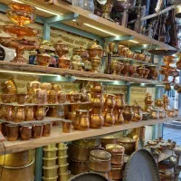 فروش ظروف مسی به صورت یکجا|ظروف پخت‌وپز|شیراز, شاهچراغ|دیوار