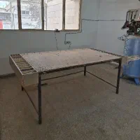 میز کار مونتاژ کاری کلاف آهنی چوبی ام دی اف کابینت