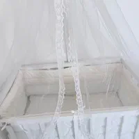 تخت کنار مادر وگهوار نئو کلاسیک نوزاد تمام چوب