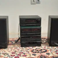 فروش ضبط صوت ژاپنی اصل با برق ۱۱۰ همراه دوتا باند|صوتی و تصویری|شیراز, باغشهر اهل بیت|دیوار