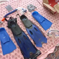 عینک و اسنورکل و فین غواصی پلمپ استفاده نشده