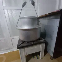 گاز تک شعله و قابلمه بزرگ روحی
