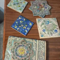 5عدد سرامیک نقش دار عتیقه