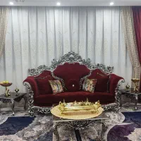 سرویس مبل استیل.فرش ۹متری و پرده 12متری با والاناش|مبلمان خانگی و میز عسلی|تهران, عبدل‌آباد|دیوار