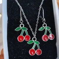 نیم ست آلبالو / اکسسوری / زیورآلات