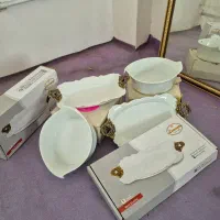۱۳ تیکه چینی سفید آشپزخانه|ظروف سرو و پذیرایی|رباط‌کریم, رباط‌کریم|دیوار
