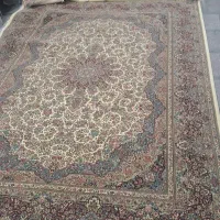 فرش ۹ متری الماس کویر طرح بهشت در حد نو|فرش|یزد, |دیوار