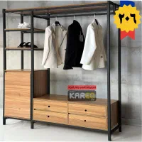 رگال های لباس مدل کشو دار با کمد طبقه MDF قفسه فلز