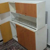 کابینت ابچکان  سه در بالا و پایین ورق سنگین|آب‌چکان و نظم‌دهنده ظروف|پلدختر, |دیوار