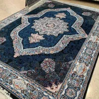 فرش ۳ در ۴ مانلی سرمه ای نگین مشهد