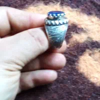 انگشتر نقره جواهری یاقوت کبود واوپال|جواهرات|قم, نیروگاه|دیوار