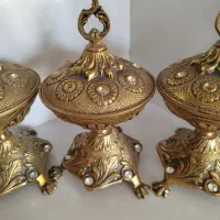 وسایل خونه قندان سینی برنز