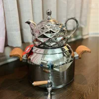 کتری قوری استیل کف چدن