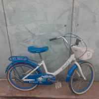 دوچرخه کلاسیک دخترانه سایز ۲۰رنگ ابی سفید