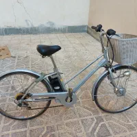 دوچرخه برقی  ژاپنی باتری خراب و صندلی کودک