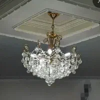 لوستر 10 شاخه کریستالی