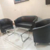مبلمان راحتی چرم  نیلپر