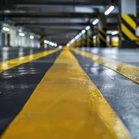 خط کشی پارکینگ و محوطه و انبار