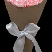 دسته گل روبانی . باکت روبانی.