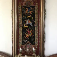 تابلو فرش شکارگاه