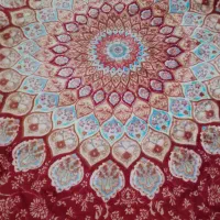 پتوفرش زرشکی ۴ متری|فرش|کرمانشاه, |دیوار