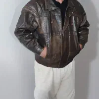 کاپشن چرم کلاسیک|لباس|همدان, |دیوار