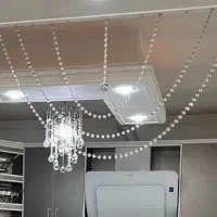 پرده کریستالی|ریسه و چراغ تزئینی|نسیم‌شهر, |دیوار